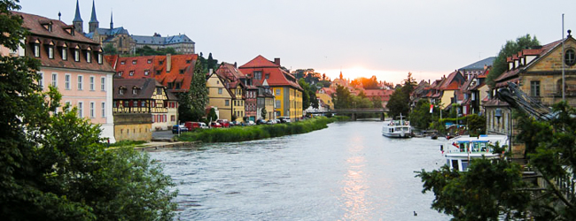 LISA-sprachreisen-deutsch-Bamberg-Regnitz-fluss-sightseeing-stadt-deutschland-sonnenuntergang